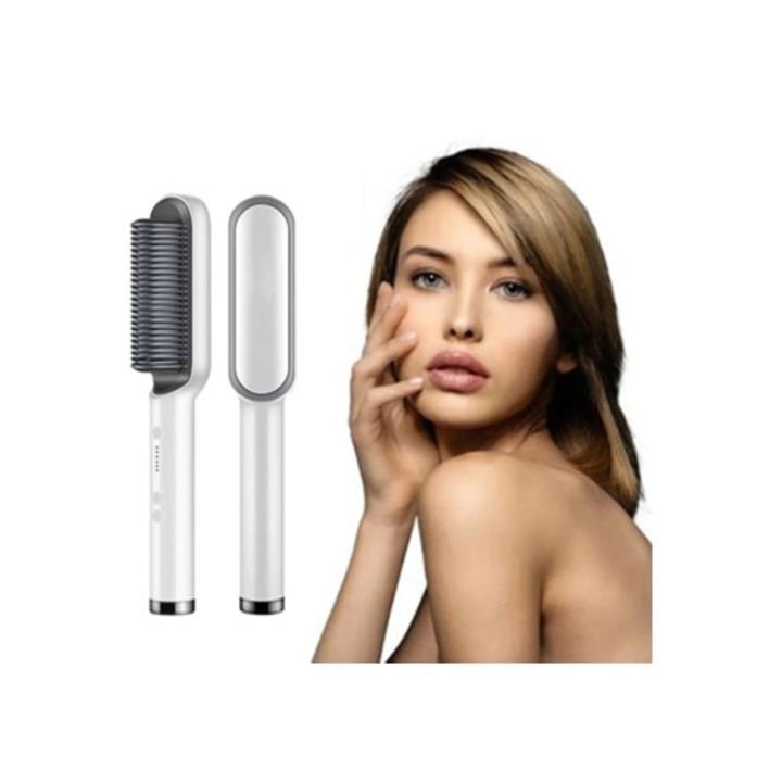 Perie de par electrica, multifunctionala, cu pieptene, 30x5cm