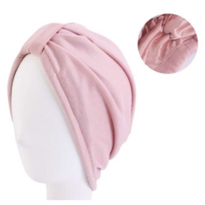 Caciula satinata pentru somn, roz Aquaforge, dimensiune unica