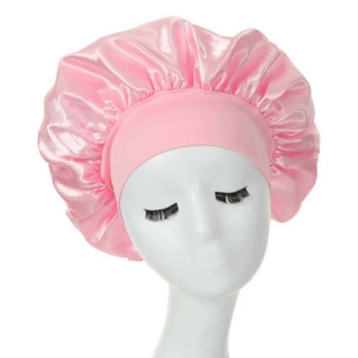 Розова сатенена шапка, Sovmossa, един размер