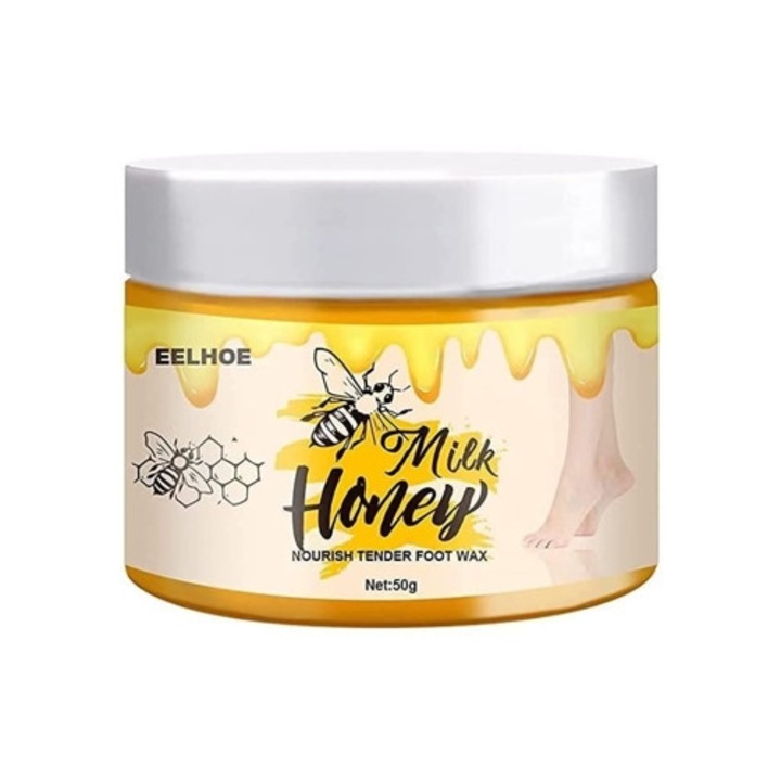 Crema reparatoare pentru calcaie crapate, Eelhoe, hidratanta, cu laptisor de matca, pentru maini si picioare