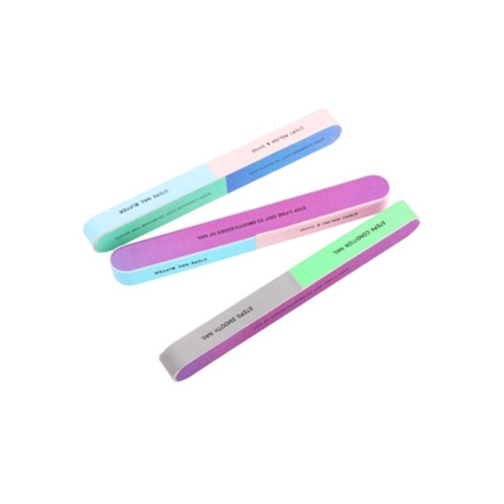 Pile pentru unghii, set 3 bucati, netezire, lustruire