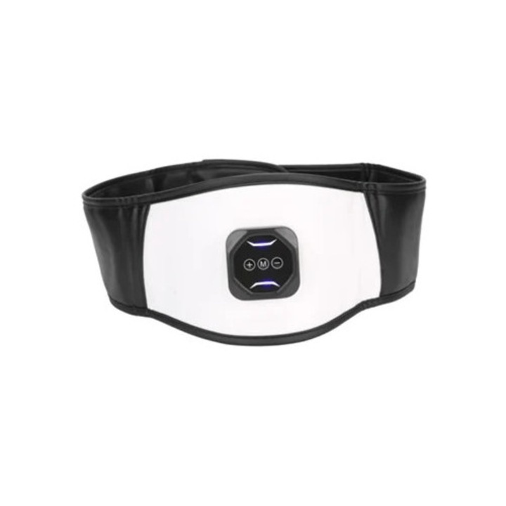 Колан за отслабване, Тенс Тренажор за коремни мускули, PU кожа, презареждащ се