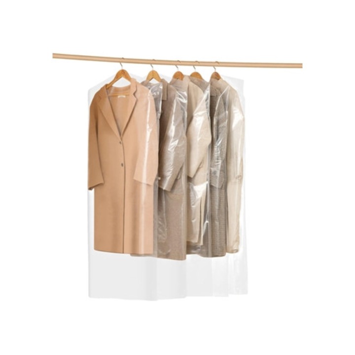 Set 30 huse pentru haine, 60x120cm, transparente