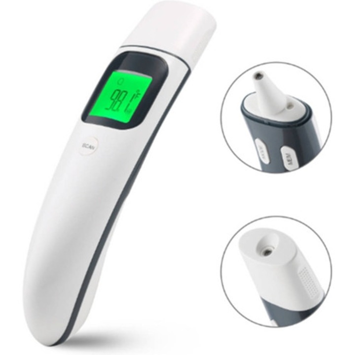 Termometru digital, WJS, cu infrarosu Alb