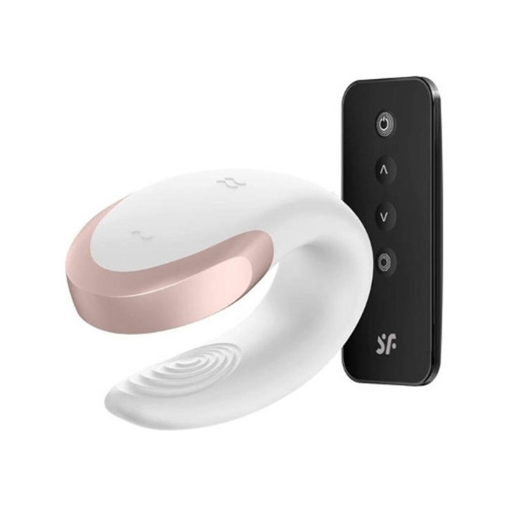 Двоен стимулатор Satisfyer Double Love Casais Luxury бял