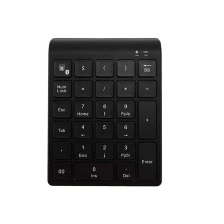 Tastatura numerica wireless Bluetooth 27 taste, mini, cu functii suplimentare, pentru Ly Ebike