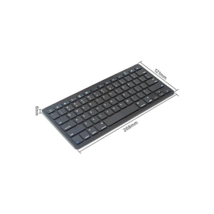 Tastatura Bluetooth, model din aliaj de aluminiu, wireless