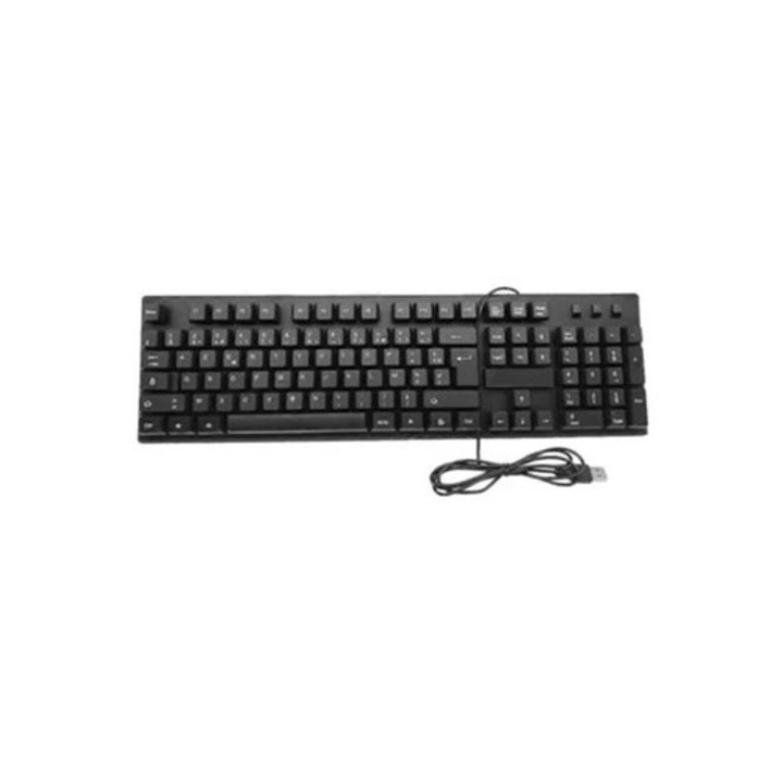 Tastatura USB cu fir, dimensiune completa, caractere franceze, pentru computer Ly Ebike