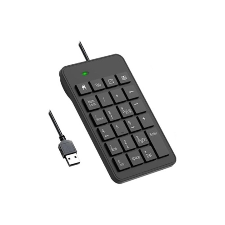 Tastatura numerica cu fir, 23 taste, accesorii birou pentru biciclete electrice, La Ly