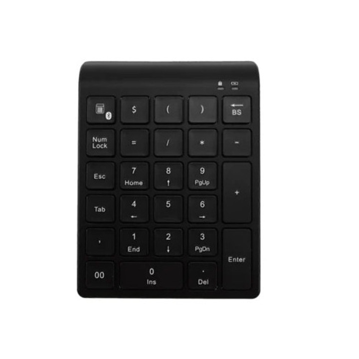 Tastatura numerica wireless Bluetooth 27 taste, mini, cu functii suplimentare, pentru Ly Ebike