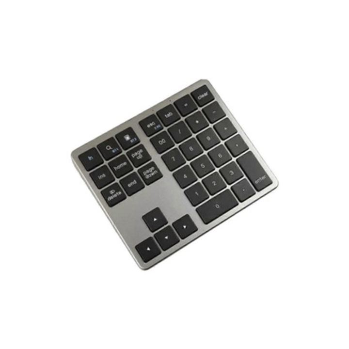 Tastatura numerica wireless 2.4G, 35 taste, pentru laptop, cu fereastra pentru Ebike