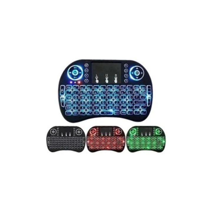 Tastatura Bluetooth Mini, iluminata, portabila