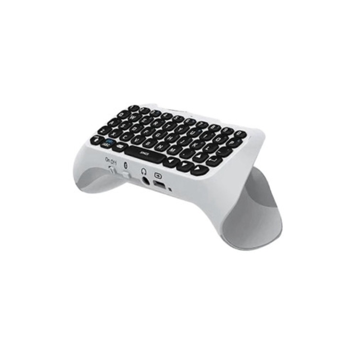 Tastatura wireless pentru Playstation 5, Bluetooth, chatpad, dimensiuni compacte