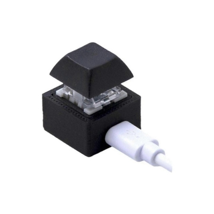 Tastatura mecanica de gaming RGB, mini, personalizabila, set de taste rapide, 30x10cm