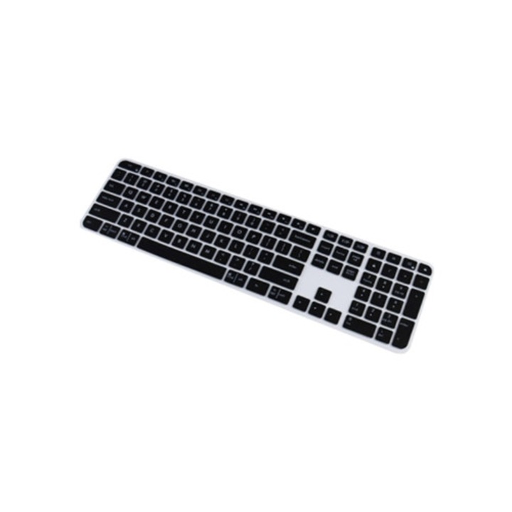 Carcasa ergonomica din silicon pentru tastatura wireless Craft Mx Keys, alba