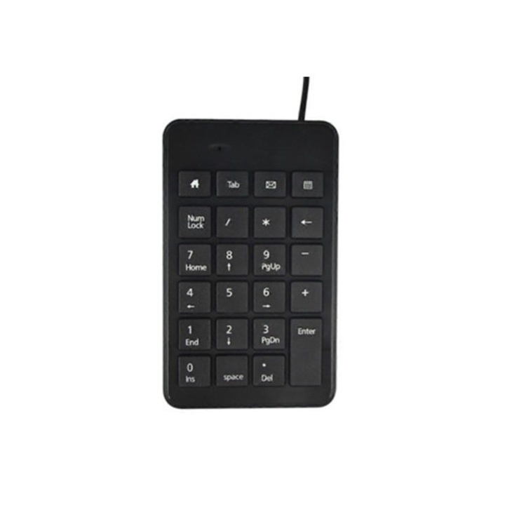 Tastatura numerica USB cu fir, 23 taste, mecanica