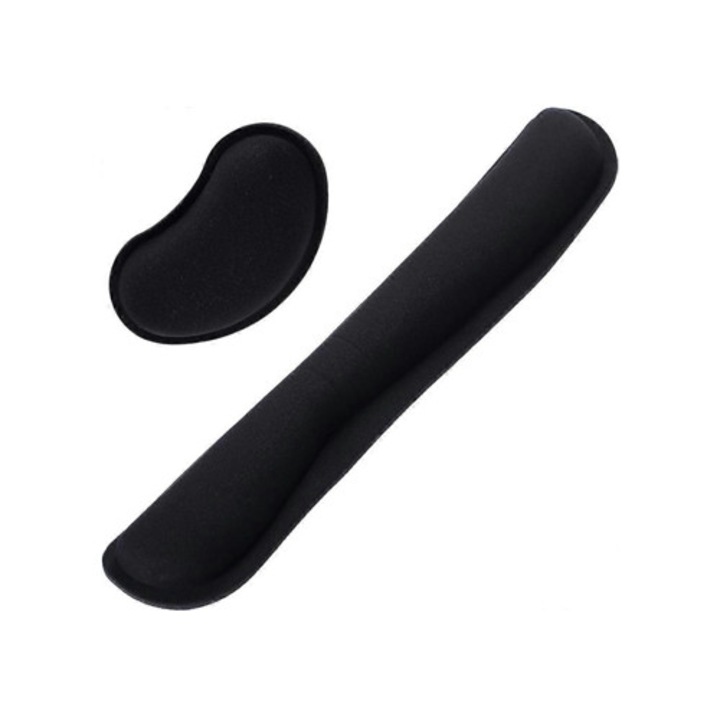 Suport ergonomic din spuma cu memorie pentru tastatura si mouse