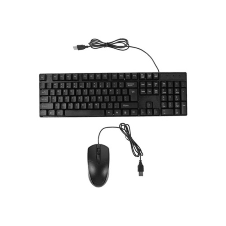 Set tastatura si mouse, cablat, dimensiune completa, Z Ly Ebike