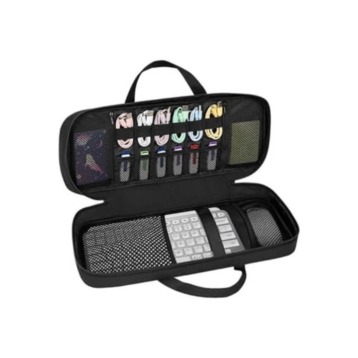 Husa de transport pentru tastatura, Pentru tastatura wireless, Negru