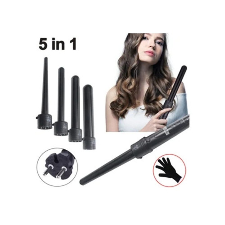 Set ondulatoare 5 in 1, 0.5" - 1.25"