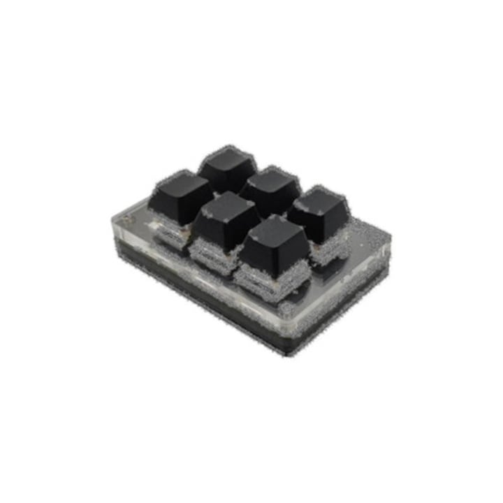 Tastatura mecanica USB cu 8 taste programabile, multifunctionala, unica, cu buton Ly Ebike