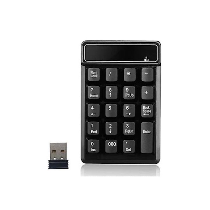 Tastatura wireless Bluetooth mini, compatibila cu tableta si telefon mobil, reincarcabila