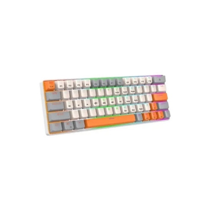 Tastatura mecanica de gaming ergonomica cu 63 de taste, iluminata, USB-C, pentru E-Bike