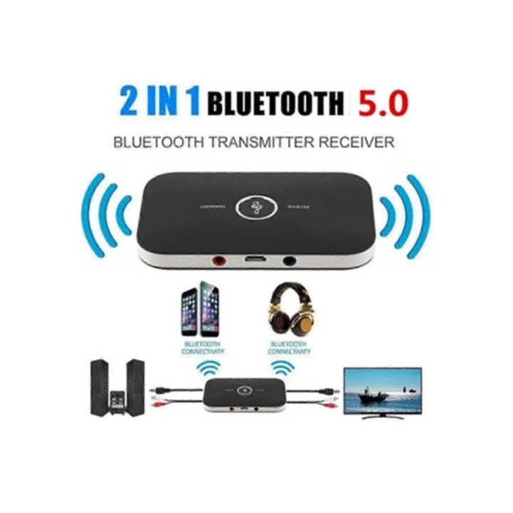 Bluetooth 5.0 2 az 1-ben audio adó és vevő TV-hez és PC-hez