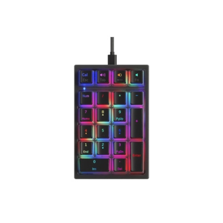 Tastatura mecanica 14 taste, 3 butoane macro, hot swap, mini gaming, pentru bicicleta electrica