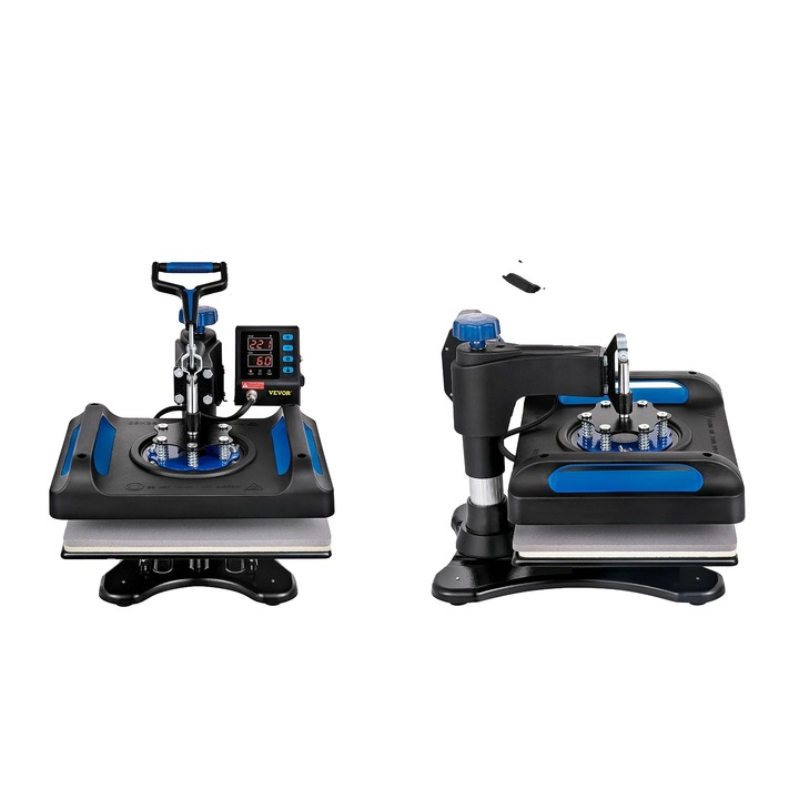 Термопреса, 12x15 инча, метална конструкция, регулируем контрол на температурата, комплект