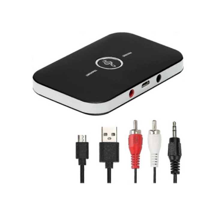 Bluetooth 5.0 adapter, 2-in-1, 3.5mm audio kimenet, RCA, készlet