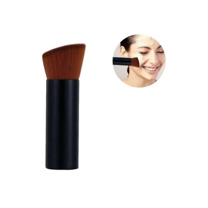 Pensula de machiaj, Rosewell, pentru fond de ten, cap oblic