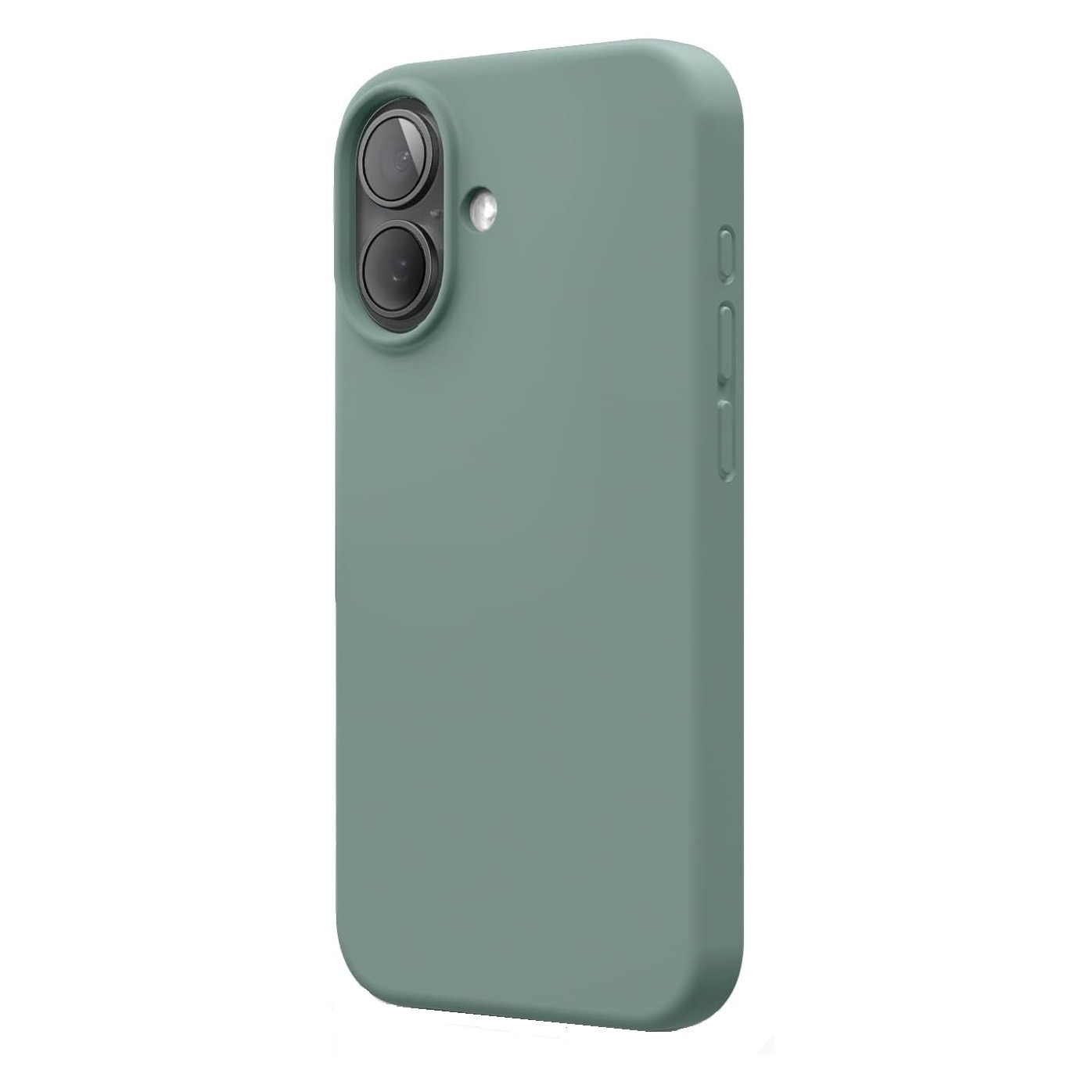 Husa protectie compatibila cu iPhone 17, ultra slim, silicon Verde Army, interior din microfibra, PlanetPhone