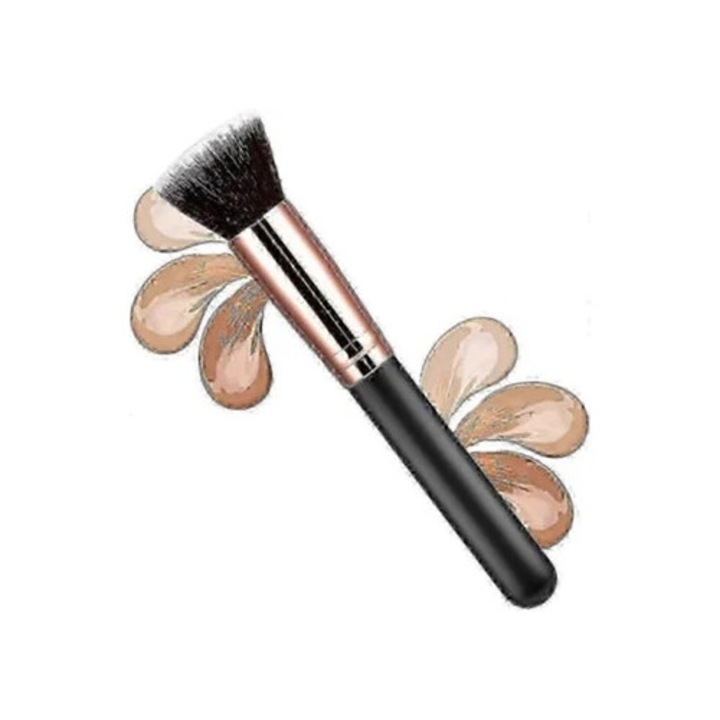 Set pensule machiaj, Foundation Brush si alte pensule, multicolor