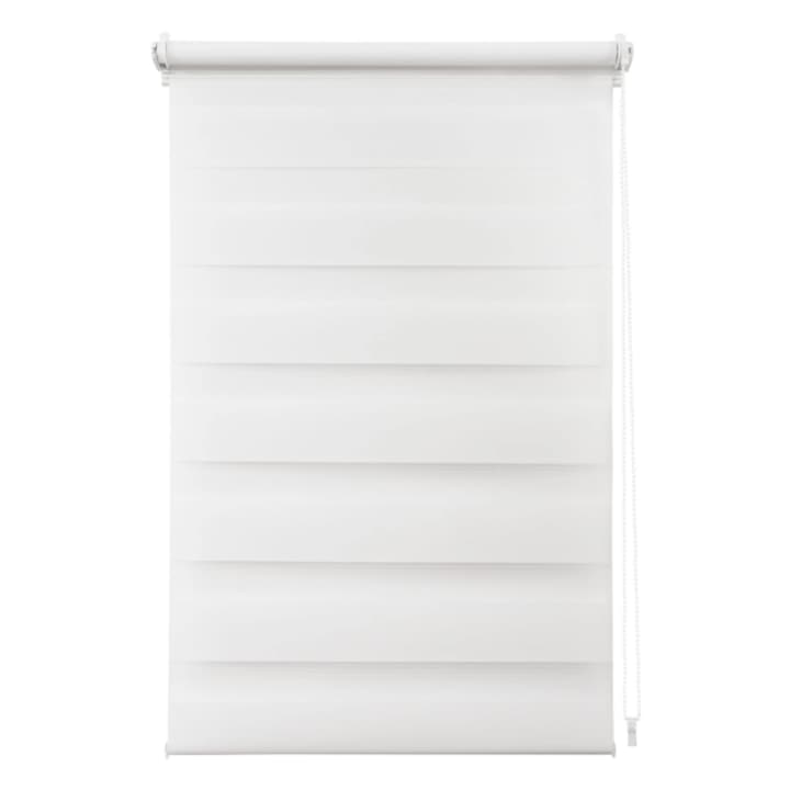 Текстилна ролетна щора ден/нощ Inspire Juno, 40/36x140 см, бяла, без пробиване, модерен дизайн, регулиране на светлината