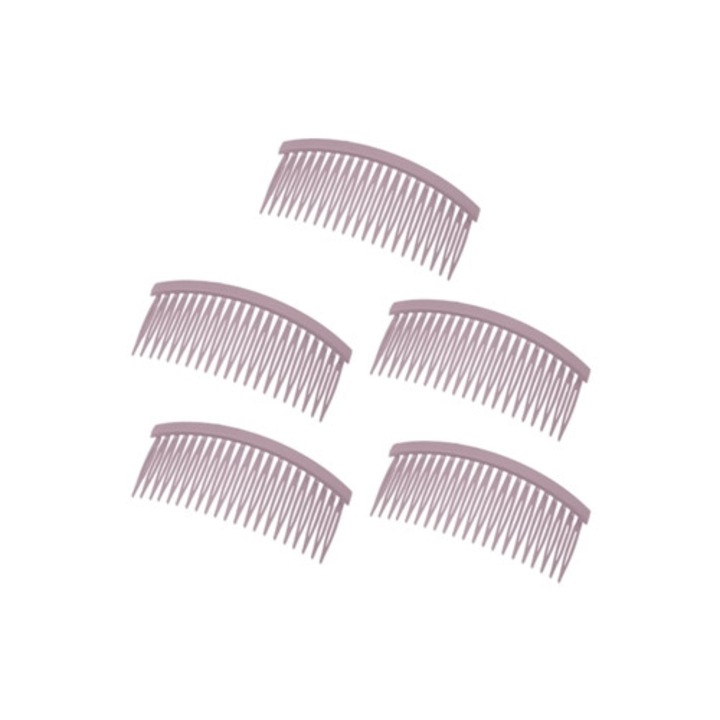 Set de 5 piepteni pentru femei, accesorii de nunta, 21 de dinti