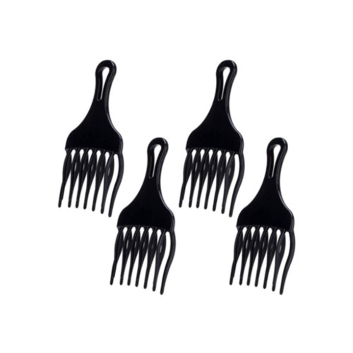 Set 4 perii din plastic pentru uscare rapida, stilizare, pentru bucle naturale