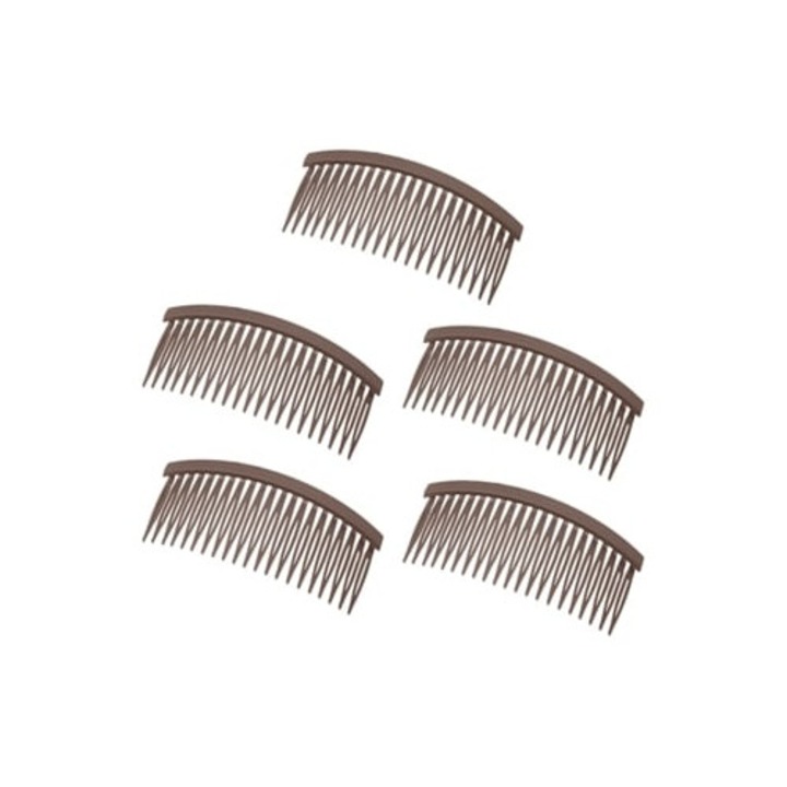 Set de 5 piepteni pentru femei, accesorii de nunta, 21 de dinti