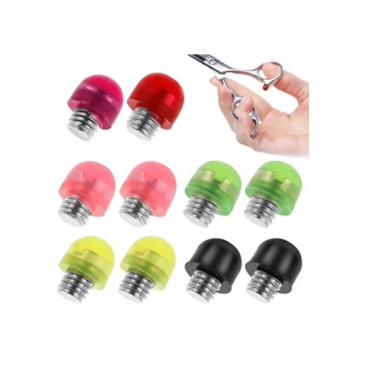 Set de 10 foarfece de tuns, accesorii pentru coafura, silentios, dimensiune mica