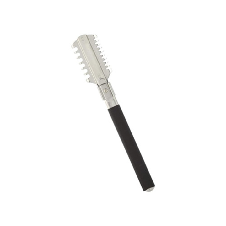 Set perie de par si lama de ras cu doua taisuri, taiere manuala, multicolor