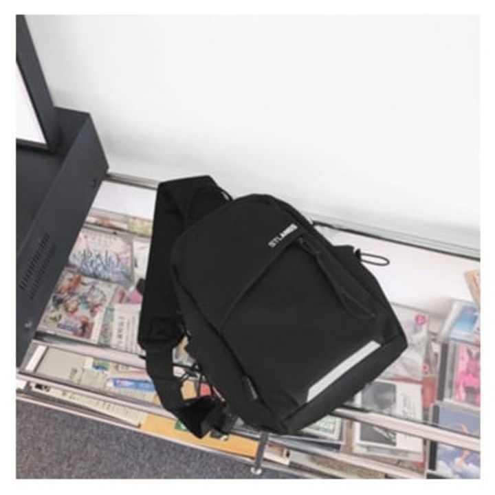 Válltáska, kis sport hátizsák, fekete, női, szett