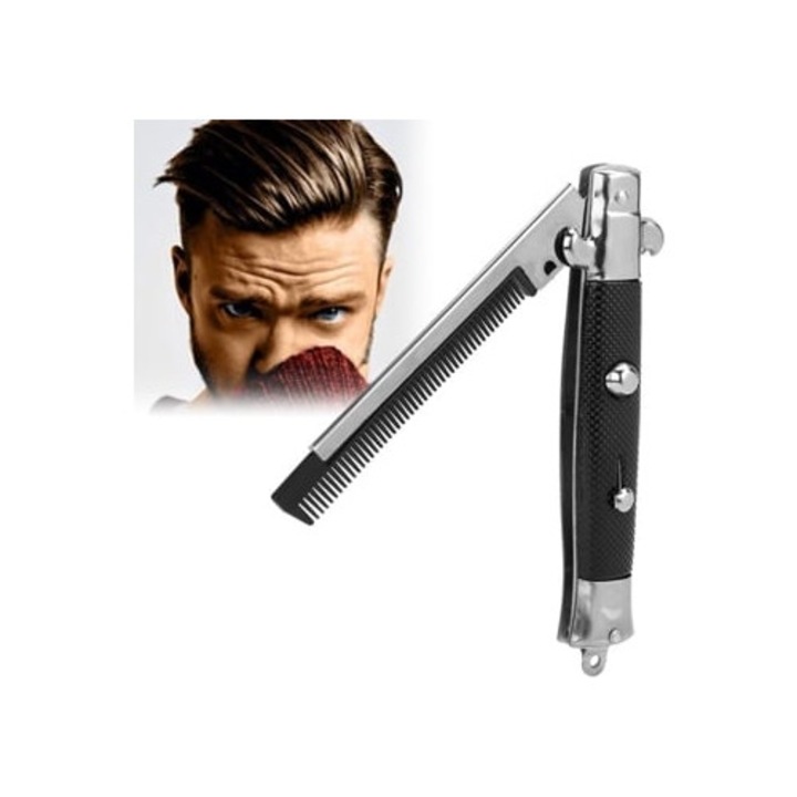 Pieptene pliabil, inchidere automata, instrument practic de antrenament