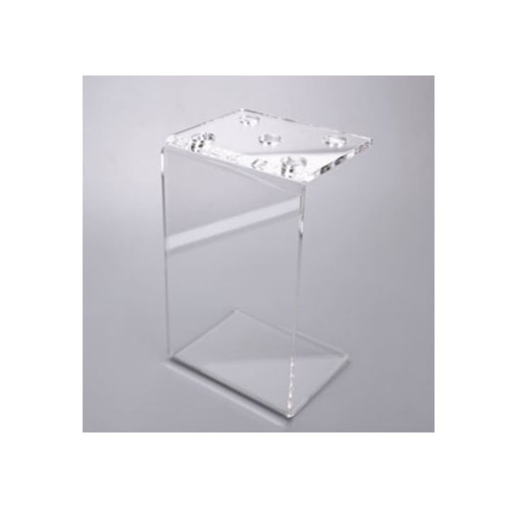 Suport pentru foarfece si piepteni, 5 gauri, acrilic transparent, accesorii tuns si vopsit