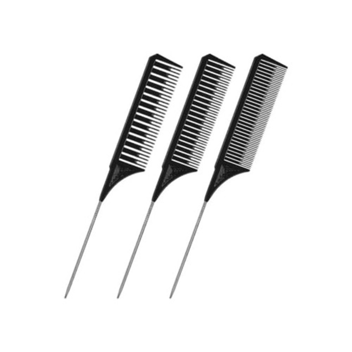 Set de piepteni de diferite dimensiuni pentru bucle