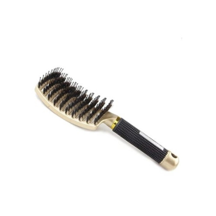 Pieptene pentru scalp, perie de par, detangling, auriu