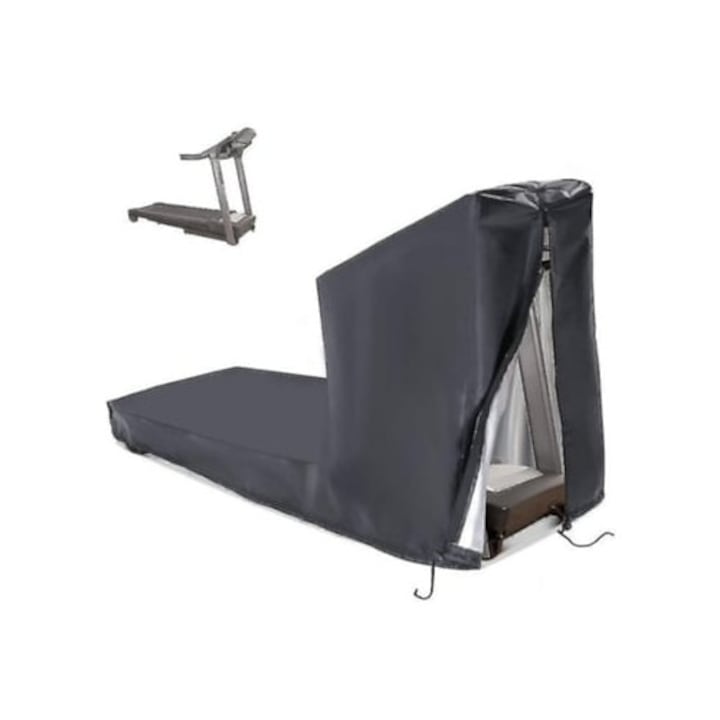 Husa protectie pentru banda de alergare, neagra, impermeabila, set, pentru echipamente de fitness interioare si exterioare