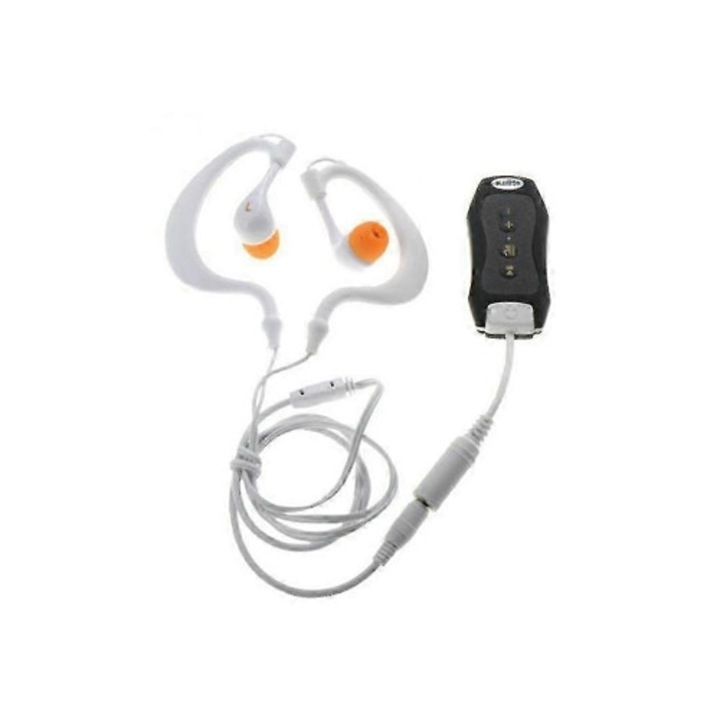Player MP3 4GB rezistent la apa cu clip pentru fitness si inot