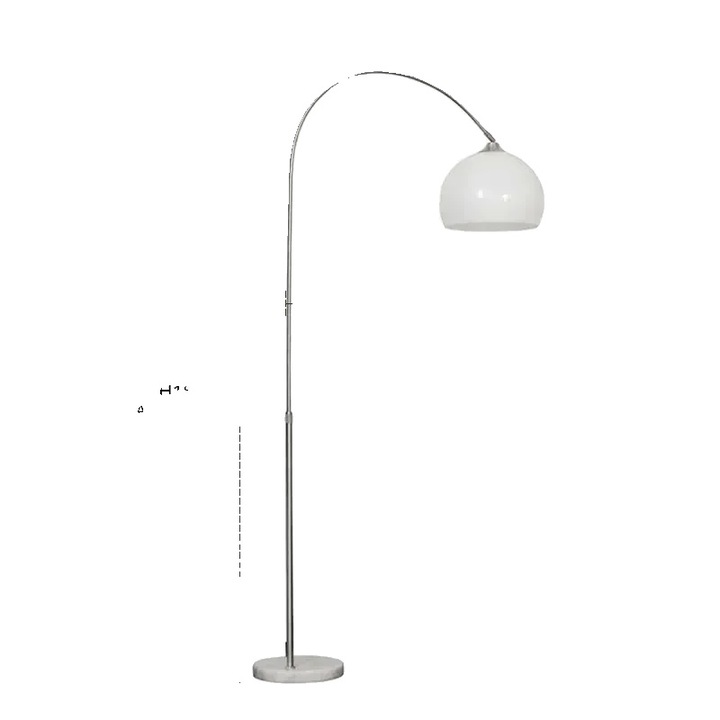 Lampadar, design modern minimalist, iluminare LED dimabil, alb, priza EU, 3 culori