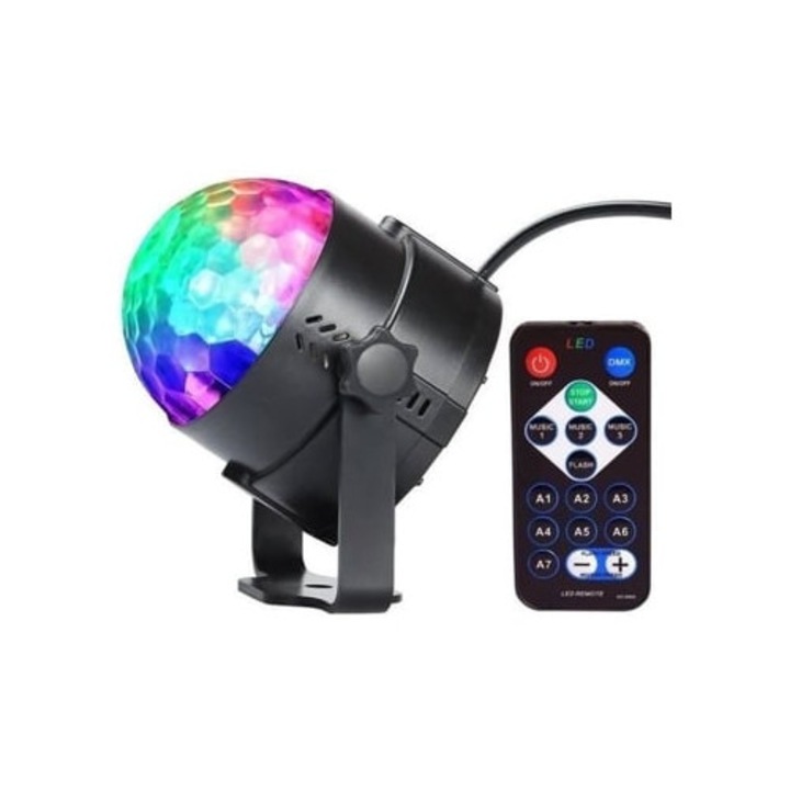 Set 2 Lumini de scena, Control de la distanta, Multicolor