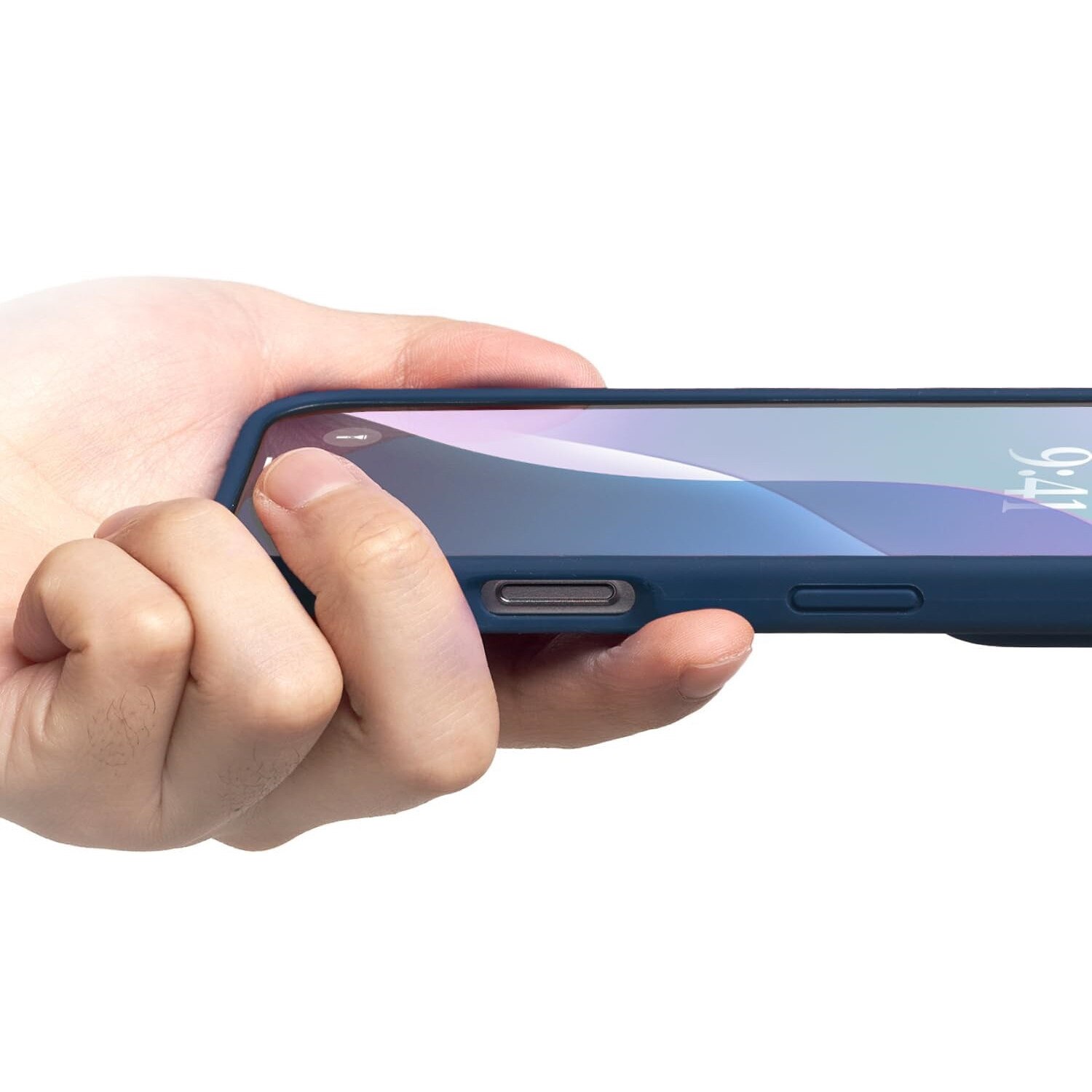 Husa protectie compatibila cu iPhone 17, ultra slim, silicon Bleumarin, interior din microfibra, PlanetPhone